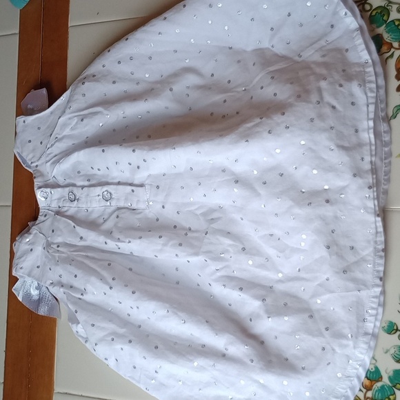 Silver and White 🤍 Lovely Girls Dress - Picture 5 of 6